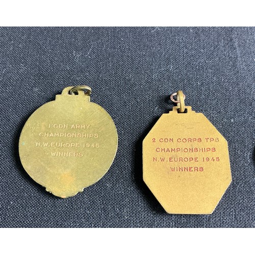 18 - Collection of Football Medals - together with a pocket compass, cased reading glasses and a minors t... 