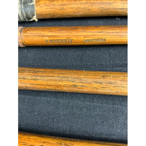 22 - Six Hickory Shaft Golf Clubs - Mixed makes including Marriot. good conditon in canvas bag

Collectio... 