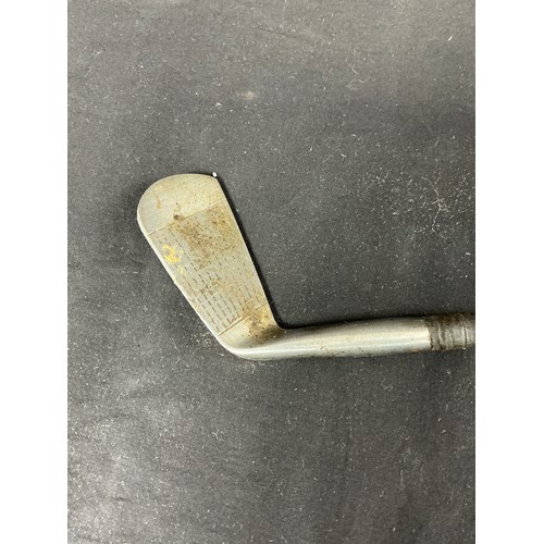 23 - Copper Handled Golf Club - an unusual tappered copper handle golf club with with a Monstrose 3 Iron ... 