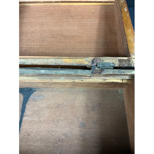 26 - Rosewood Writing Slope and a cigar box - a rosewood and brass bound writing slope, in need of some r... 