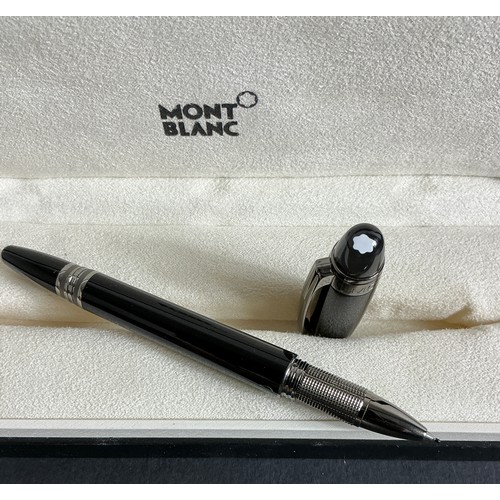 32 - Mountblanc Starwalker Pen - Black precious resin and steel capped nip. Floating Snowflake.  Mint con... 