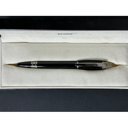 32 - Mountblanc Starwalker Pen - Black precious resin and steel capped nip. Floating Snowflake.  Mint con... 