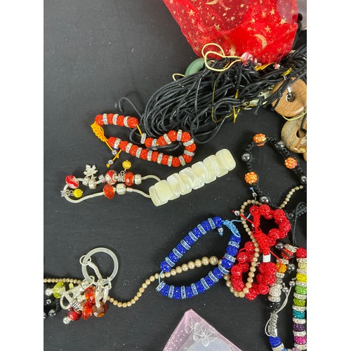 44 - Large Quantity of Costume Jewellery  - Mixture of stone and beads, mostly in necklaces and bracelets... 