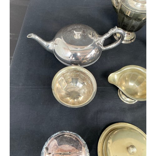 59 - EPNS Tea Service - along with other EPNS Items

Postage band B