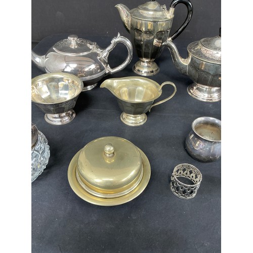 59 - EPNS Tea Service - along with other EPNS Items

Postage band B