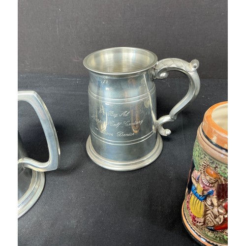 53 - Collection of Drinking Vessals - glass, ceramic and pewter

Postage band B