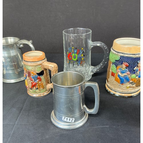 53 - Collection of Drinking Vessals - glass, ceramic and pewter

Postage band B