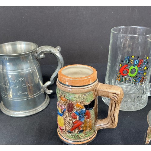 53 - Collection of Drinking Vessals - glass, ceramic and pewter

Postage band B