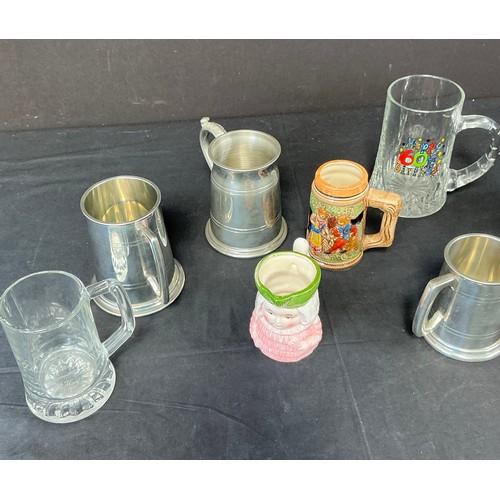 53 - Collection of Drinking Vessals - glass, ceramic and pewter

Postage band B