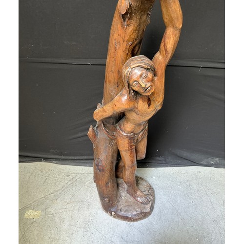 15 - Large Wooden Hand Carved Saint Sebastian - 114cmH carved from Olive wood, late 20th century

Colleci... 