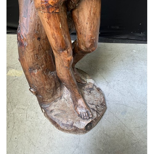 15 - Large Wooden Hand Carved Saint Sebastian - 114cmH carved from Olive wood, late 20th century

Colleci... 