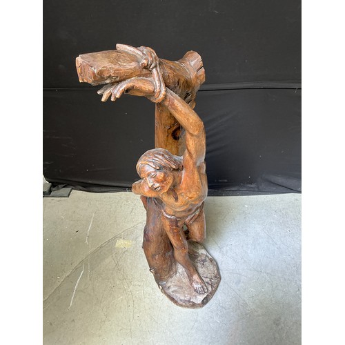 15 - Large Wooden Hand Carved Saint Sebastian - 114cmH carved from Olive wood, late 20th century

Colleci... 