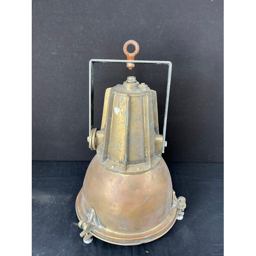 4 - Rare Large Marine Searchlight - Highly unusual Celofon large search lamp with eyebolt attachment

Co... 