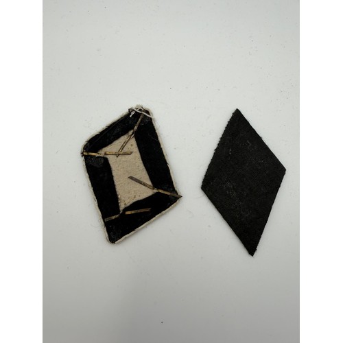 (12) German WW2 Waffen SS Sturmbannfuher collar patches