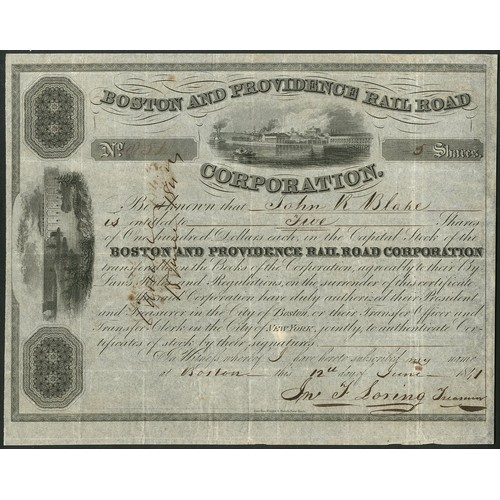 694 - U.S.A.: A small group of Boston Railroads, comprising Boston, Hartford and Erie Rail Road, 18[81], #... 