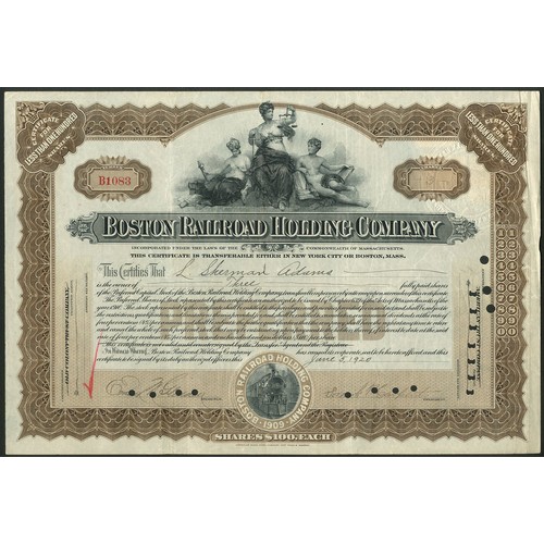 694 - U.S.A.: A small group of Boston Railroads, comprising Boston, Hartford and Erie Rail Road, 18[81], #... 