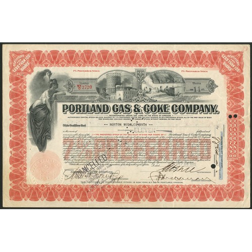 651 - U.S.A.: A miscellaneous group of certificates comprising Portland Gas & Coke Company, [1932]; A ... 