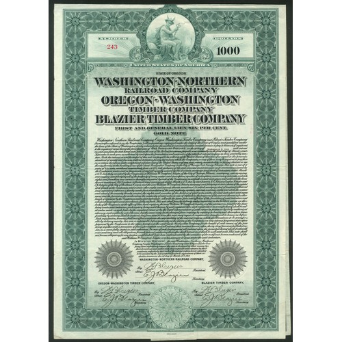 556 - U.S.A.: Washington-Northern Railroad Company, joint issue with the Oregon-Washington Timber Company ... 