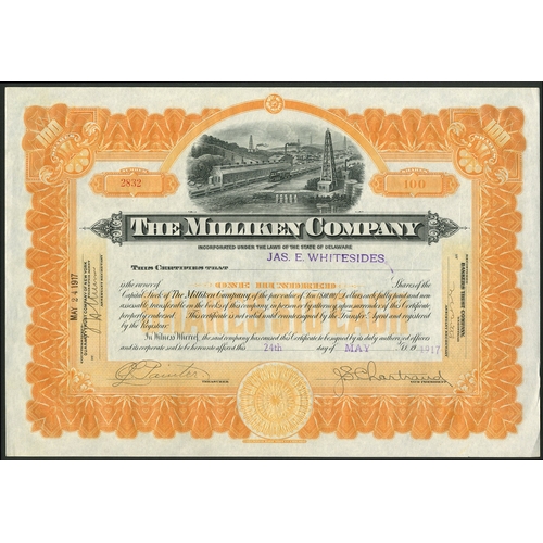 640 - U.S.A.: A Collection of 12 mainly Eastern oil certificates, comprising Milliken Company, 19[17]; App... 