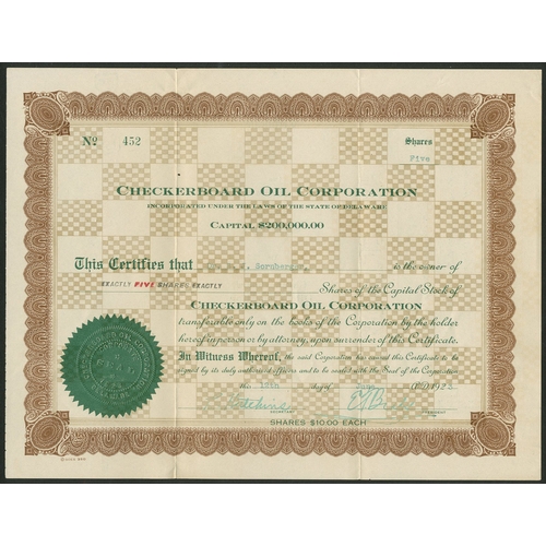 640 - U.S.A.: A Collection of 12 mainly Eastern oil certificates, comprising Milliken Company, 19[17]; App... 