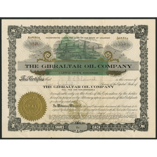 641 - U.S.A.: Western & Mid-Western Oils: A selection of 13 different certificates, comprising Interna... 