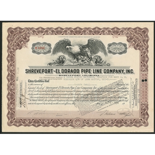 641 - U.S.A.: Western & Mid-Western Oils: A selection of 13 different certificates, comprising Interna... 