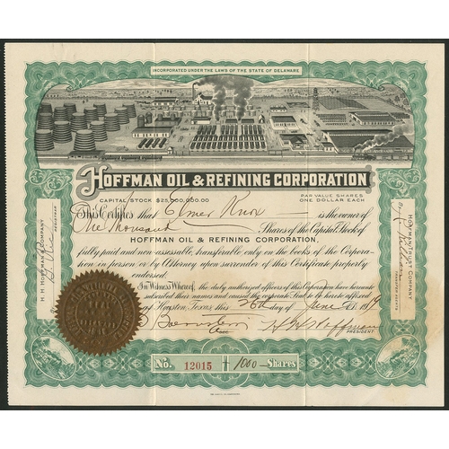 641 - U.S.A.: Western & Mid-Western Oils: A selection of 13 different certificates, comprising Interna... 