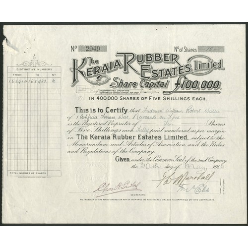 1 - A group of 5 British registered rubber companies comprising Daejan (Java) Rubber Estate Ltd., 191[0]... 