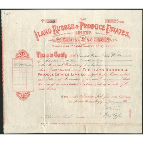 1 - A group of 5 British registered rubber companies comprising Daejan (Java) Rubber Estate Ltd., 191[0]... 