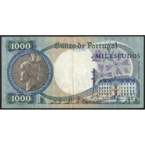 112 - Portugal, Banco de Portugal, 1,000 escudos, 19 May 1967, #NKQ 033046, (Pick 172a). GVF... 