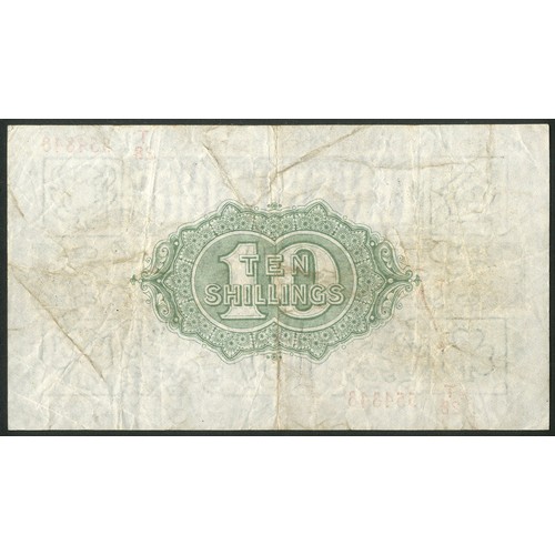 11 - Treasury, N.F. Warren-Fisher, Third issue, 10 shillings, (1927), First series, #T/28 554848 (EPM T33... 