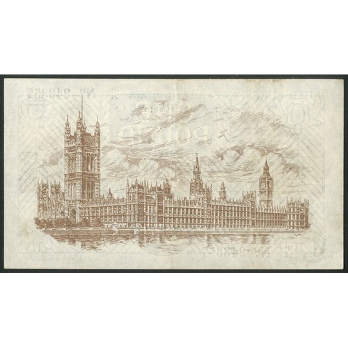 8 - Treasury, N.F. Warren-Fisher, Second issue, 1 pound, (1923), 'Dot' #N1/24 243357 (EPM T31). EF.... 