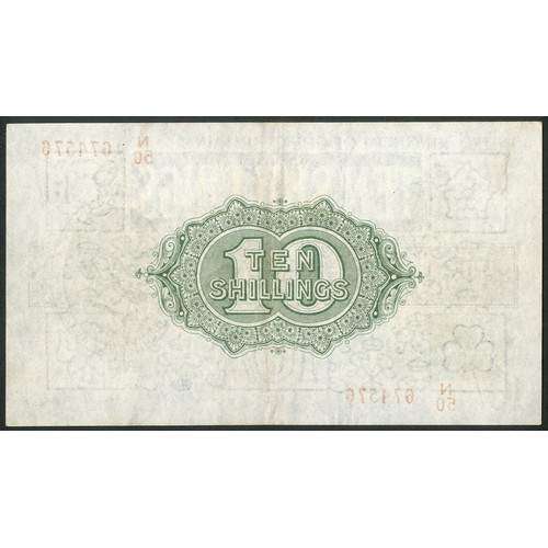 9 - Treasury, N.F. Warren-Fisher, Second issue, 10 shillings, (1922), #N/50 674576 (EPM T30). EF.... 