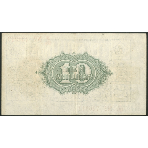 5 - Treasury, N.F. Warren-Fisher, First issue, 10 shillings, [1919], #E/22 730913, 'dash' (EPM T26). Pin... 