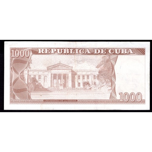 93 - Cuba, Banco Central de Cuba, 1000 pesos, 2021, #379058 (Pick 132). GVF.