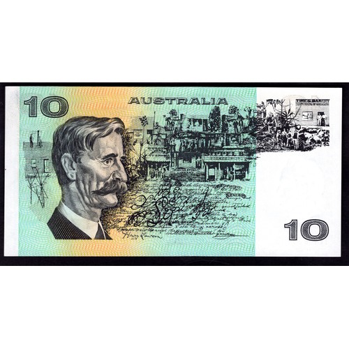 72 - Australia, Reserve Bank, 10 dollars, (1976), #TEY 829779. Centre fold, count creases, NEF.(P 45b)... 