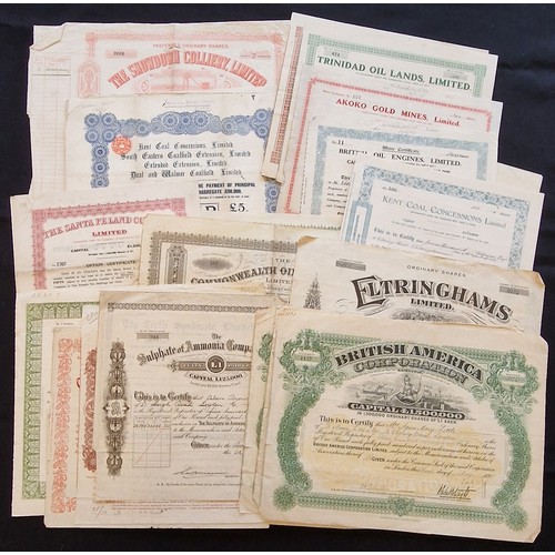1 - A miscellaneous collection of 61 mostly British registered companies including British America Corpo... 