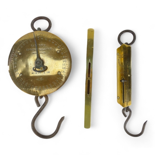 31 - A set of early 20th century Salter's spring balance scales - with a circular register, 16cm diameter... 