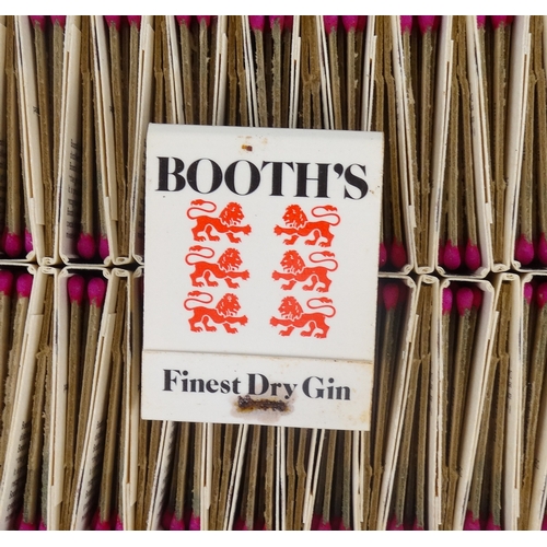 108 - Two retail boxes of fifty Bryant & May book matches - promoting Booth's dry gin, together with two f... 