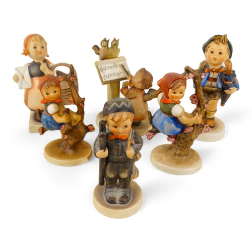 199 - Six various Goebel Hummel figures - standing in a variety of poses. (6)