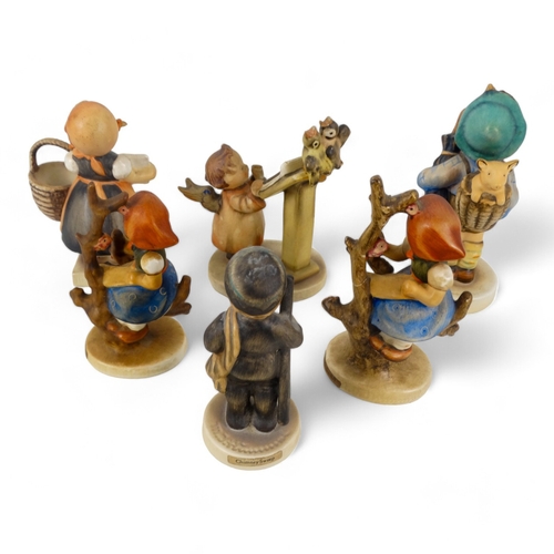 199 - Six various Goebel Hummel figures - standing in a variety of poses. (6)