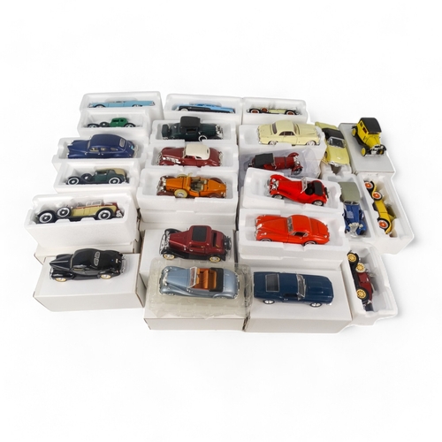 47 - Twenty three die cast collector's cars - mostly American models, boxed with certificates, together w... 