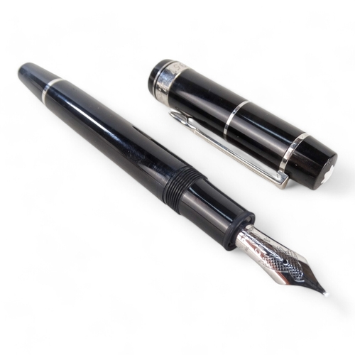 13 - A Mont Blanc fountain pen - special edition issued to commemorate Arturo Toscanini, with an 18k whit... 