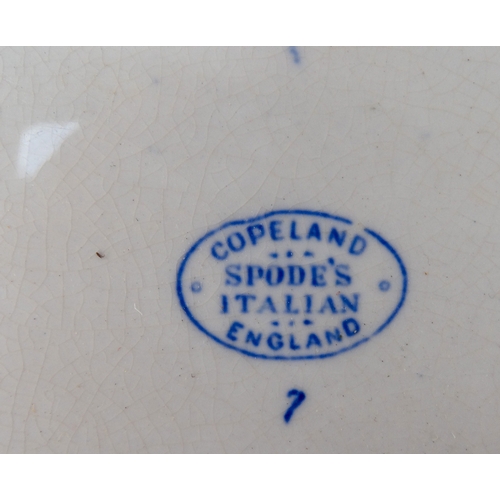 225 - A quantity of Copeland Spode - blue and white Italianate pattern, comprising a part tea service and ... 