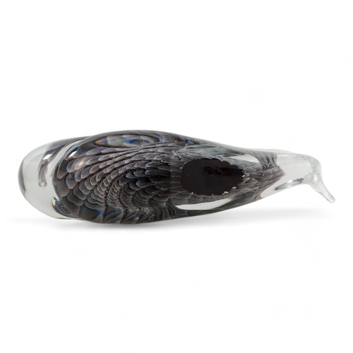 234 - Marcolin Bros. fumetto glass whale - with a feathered interior, signed and numbered B878 to base, 30... 