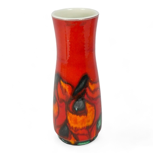 264 - A Poole Pottery vase - Angela Wyberg Delphis pattern, of narrow tapering baluster form, 40cm high.