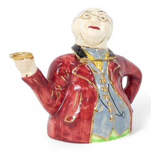 276 - A 20th century Toby jug - marked Toby Philpot to base, 21cm high, together with a Lingard teapot mod... 