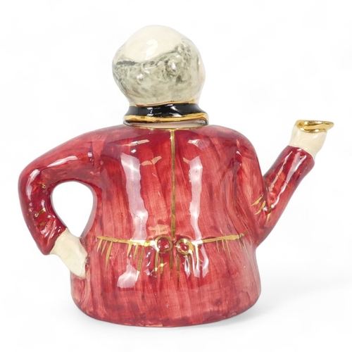 276 - A 20th century Toby jug - marked Toby Philpot to base, 21cm high, together with a Lingard teapot mod... 