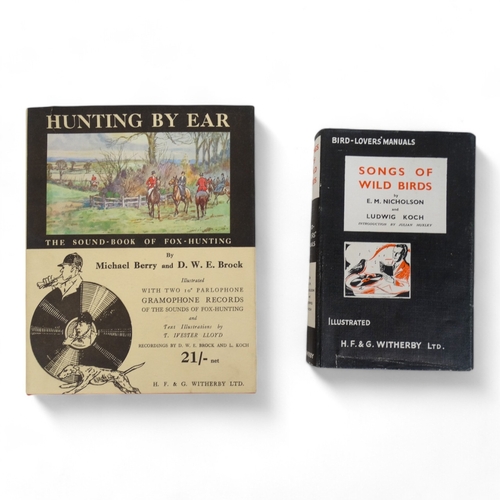 70 - Hunting By Ear - a mid 20th boxed volume combined with two gramophone records, together with a simil... 