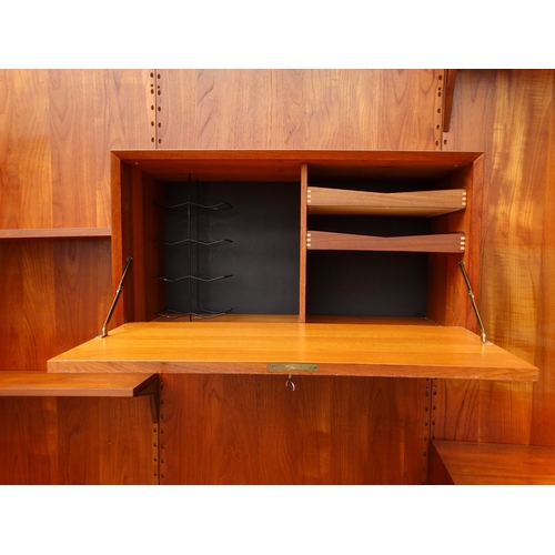 956 - Poul Cadovius (1911-2011) for CADO, Denmark, 'Royal System' - teak wall hanging modular shelving sys... 